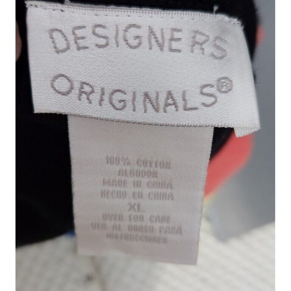 Designers Originals Women’s XL Black Blue Purple Open Front Cardigan Color block - Picture 7 of 9